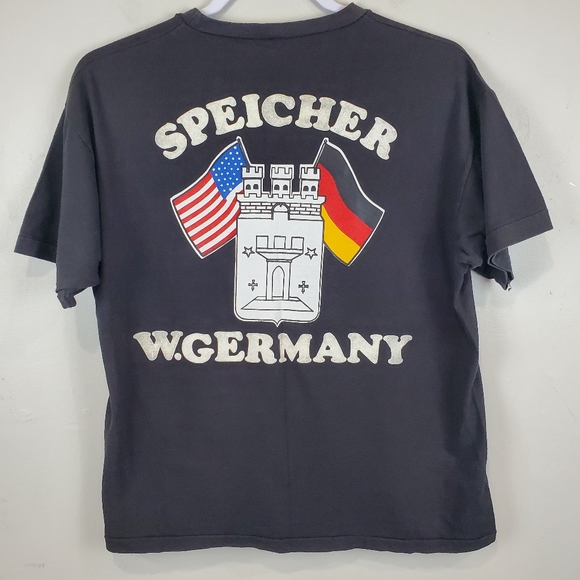 VTG 1982 Harley Davidson Motorcycles West Germany TShirt SOVIET Era Eagle M RARE - Picture 6 of 10